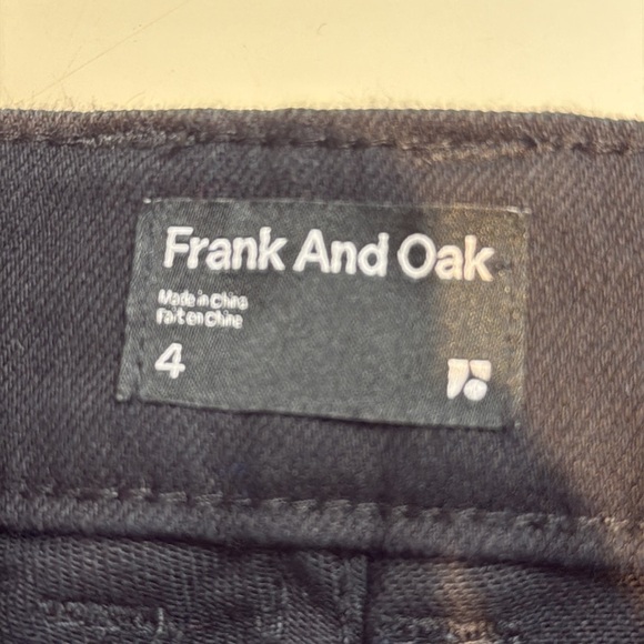 Frank and Oak Black Jane Straight Jeans Size 4 - Picture 4 of 9